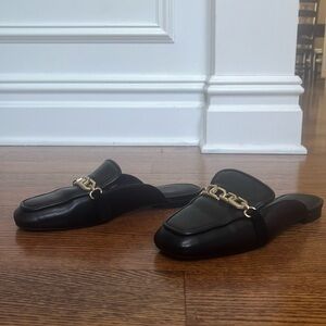 Sanctuary leather loafers, trendy.